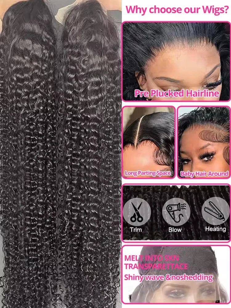 Deep Curly Lace Front Wigs