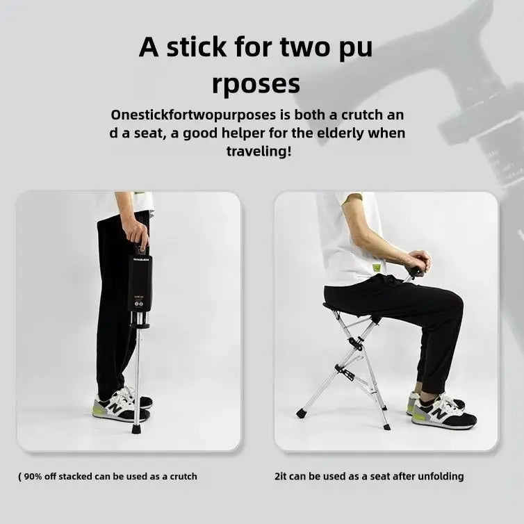 Portable Folding Cane With Chair