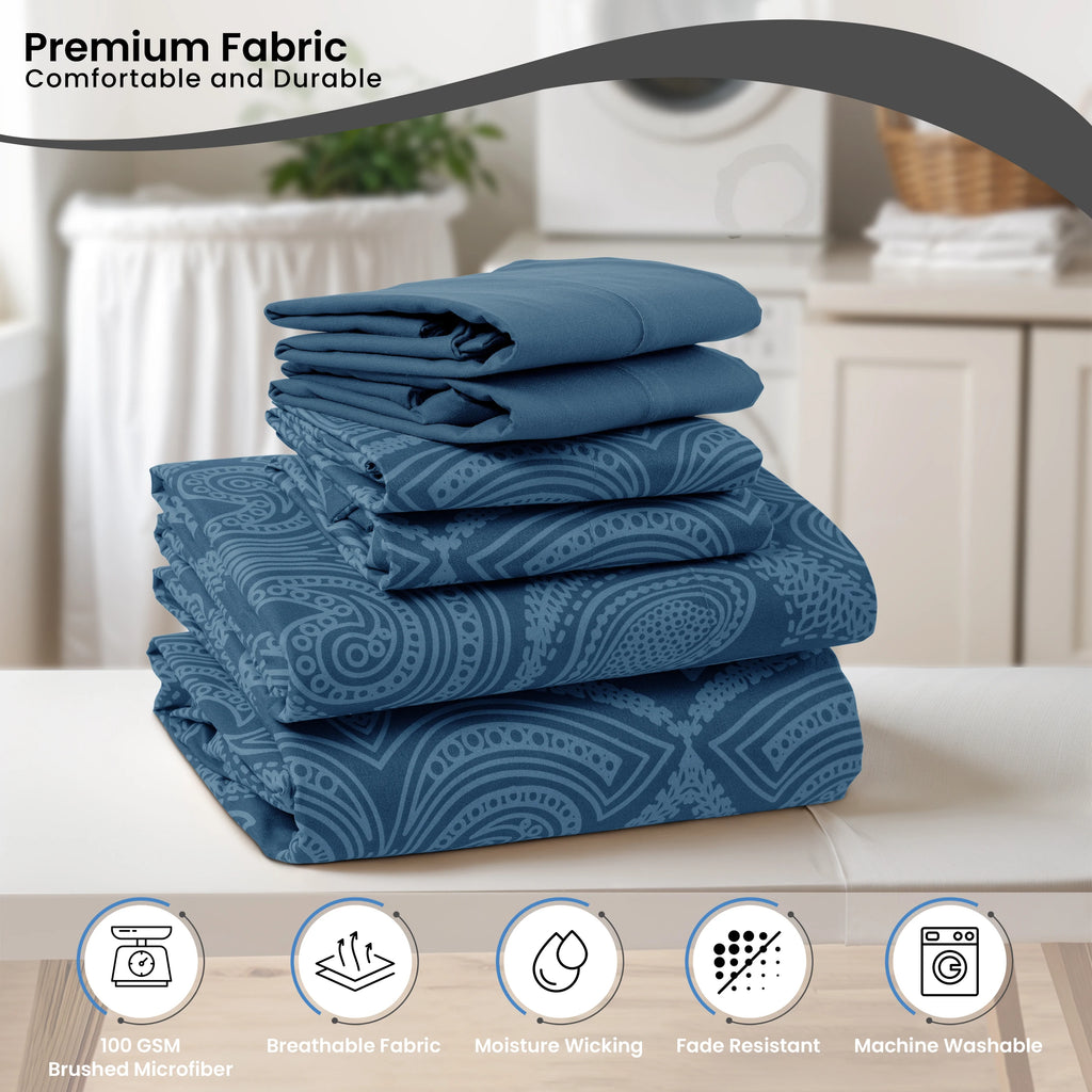 Luxurious Printed Bed Sheets