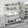 Adjustable Shelf Stainless Steel Table