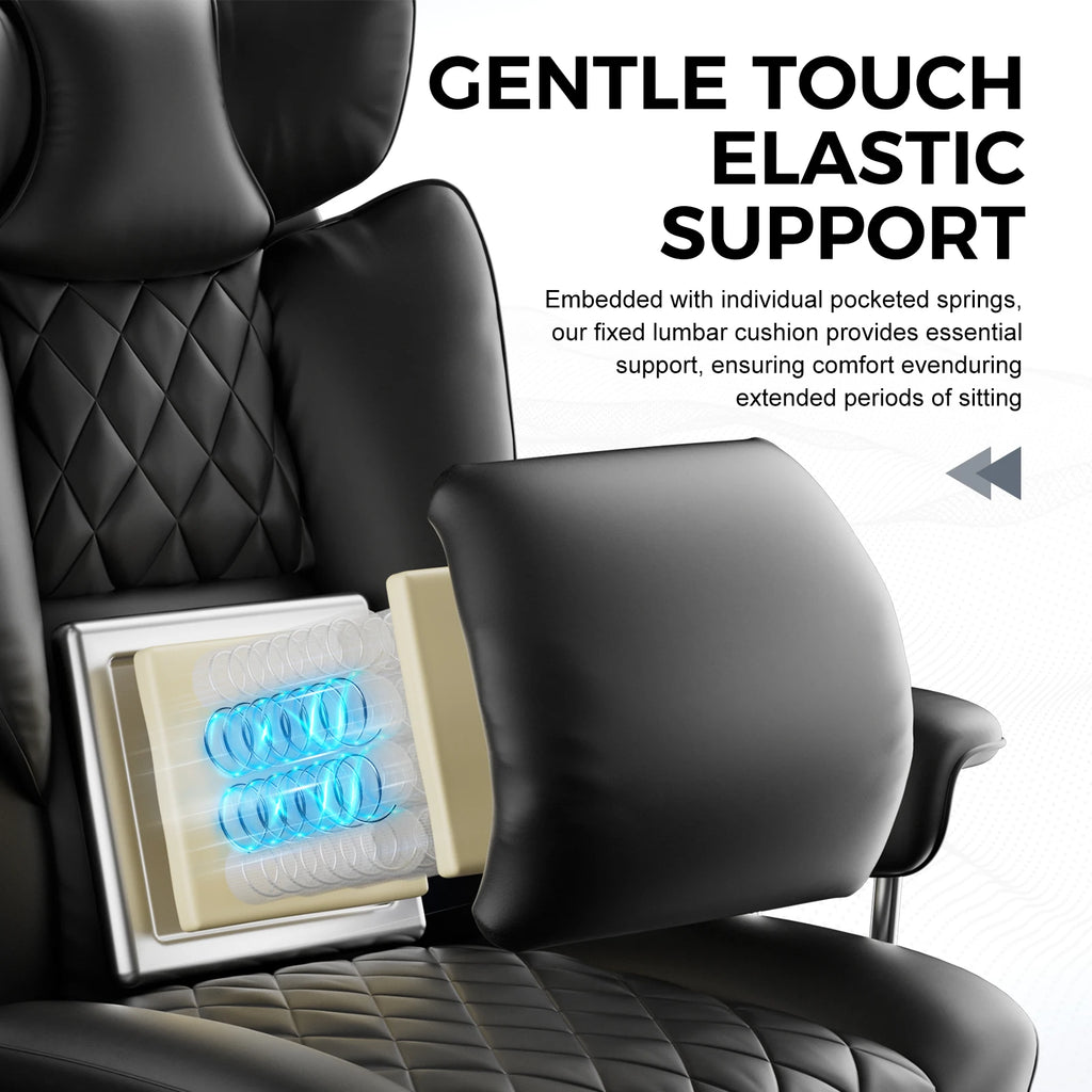 Big and Tall Gaming Chair with Pocket Spring Lumbar