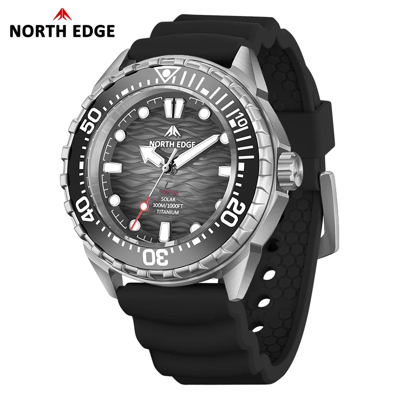 Solar-Powered Men's Diving Watch Waterproof