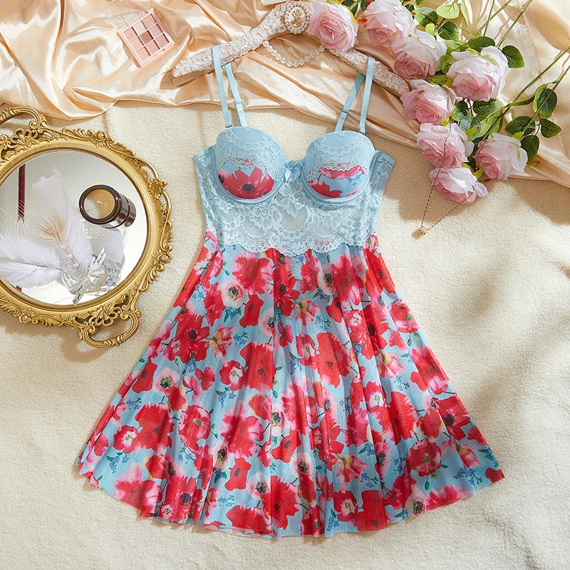 Floral Baby Doll Nightgown
