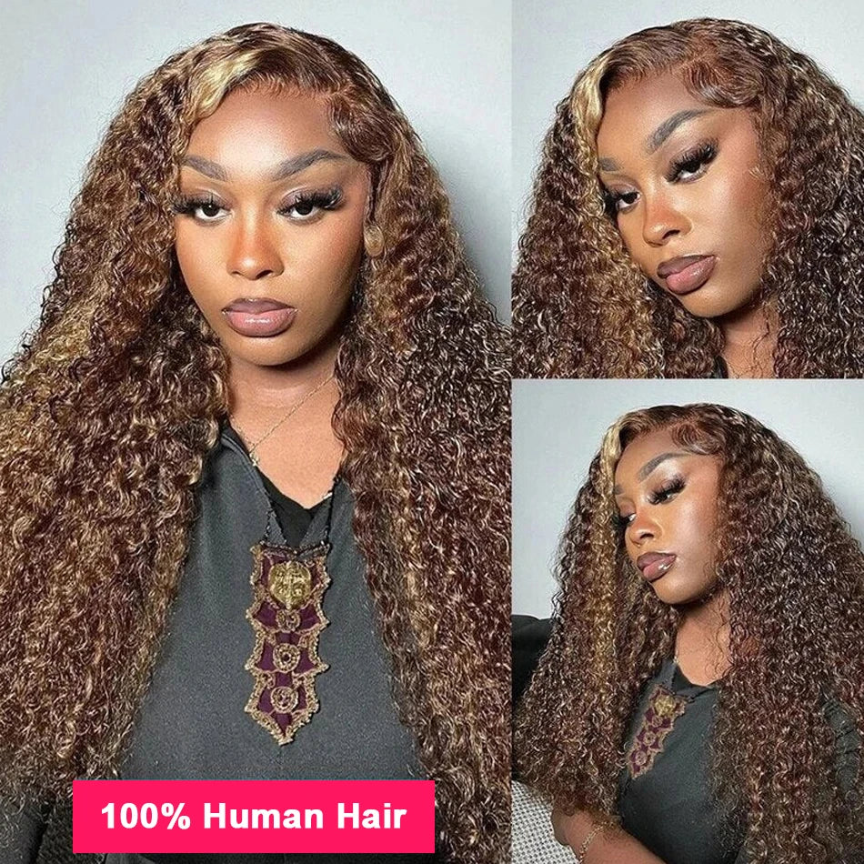 Highlight Wig Human Hair Ombre  Lace Wig 13x6