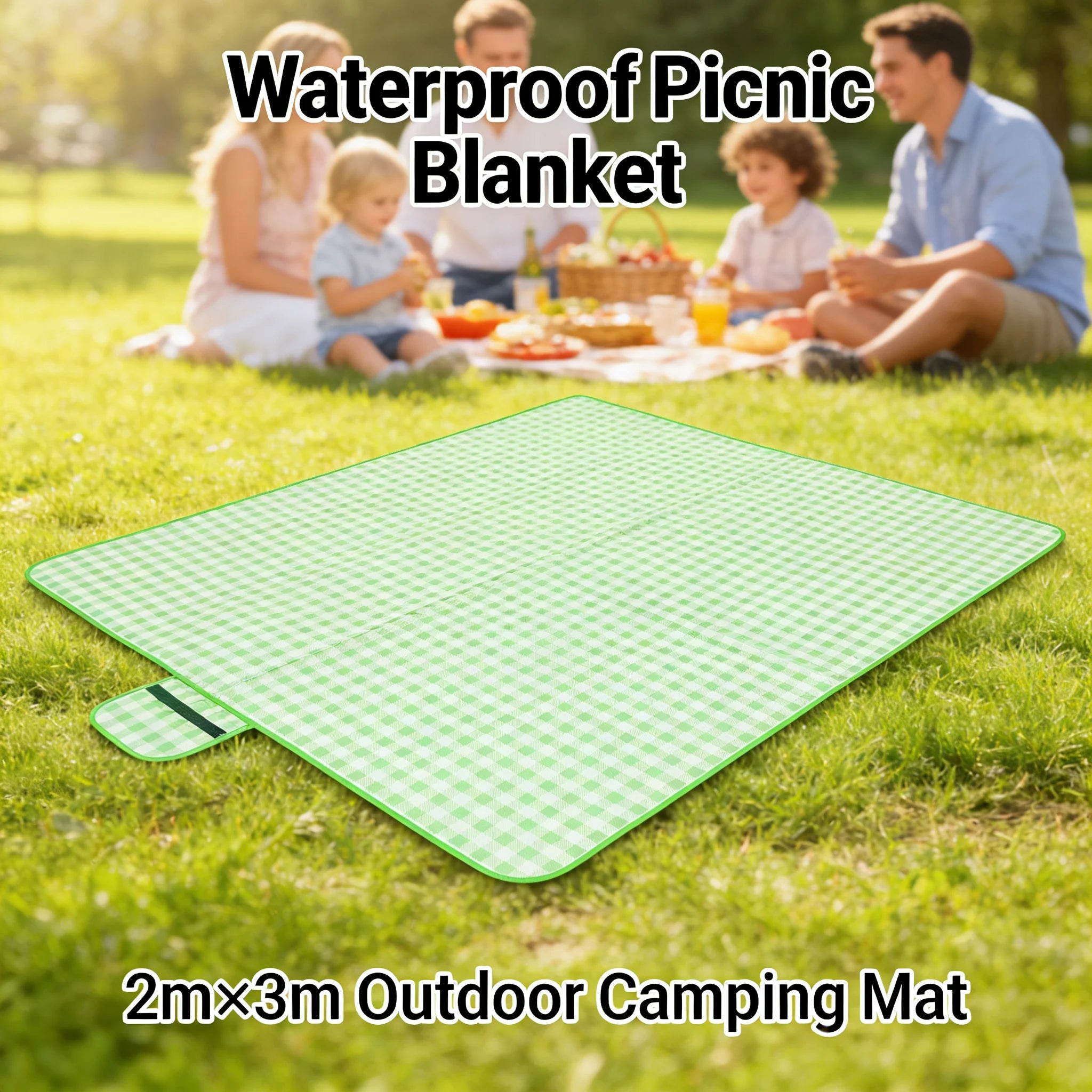 2m X 3m Waterproof Picnic Blanket