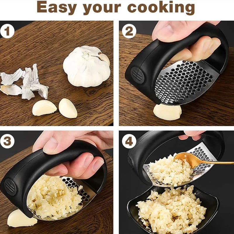 Stainless Steel Garlic Press