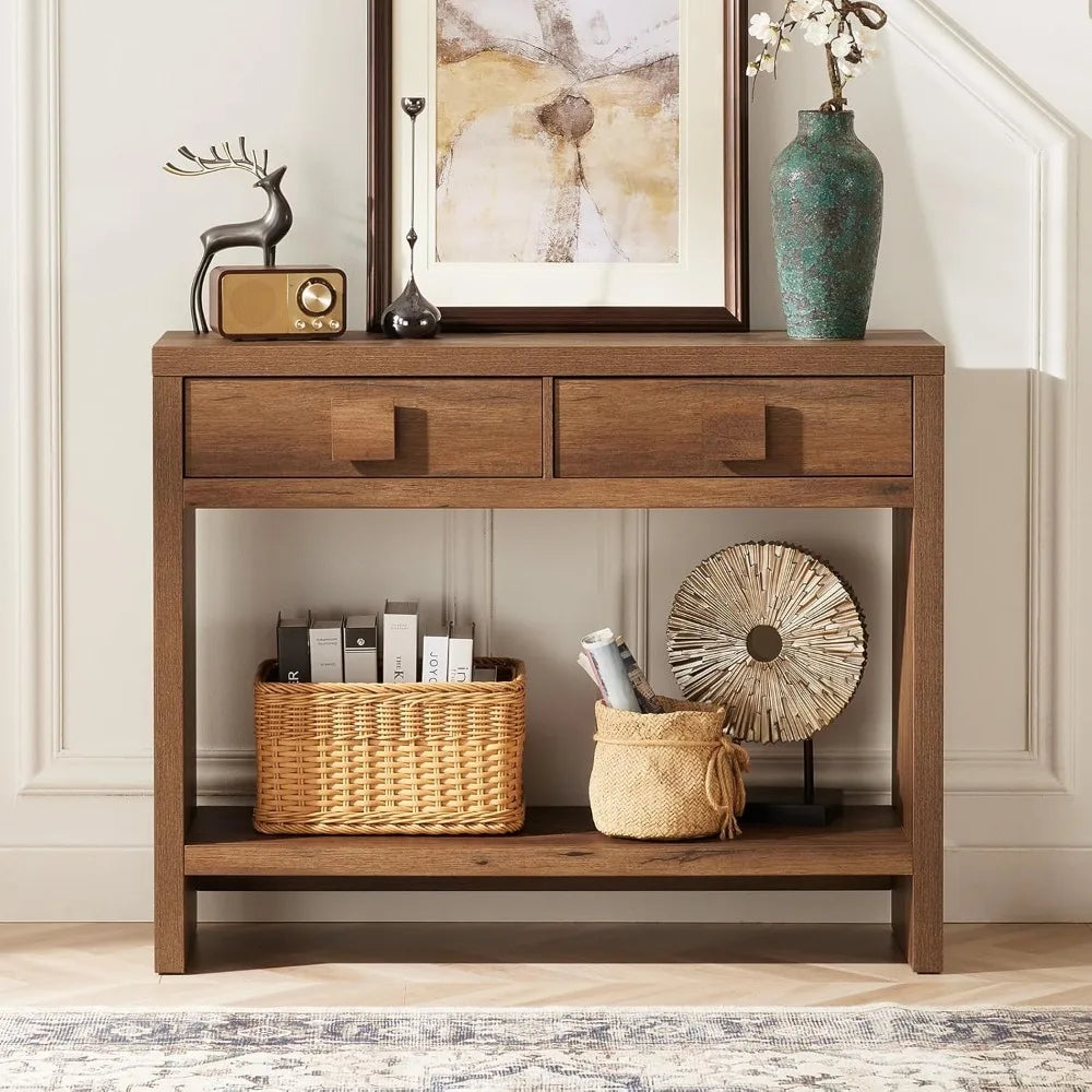 Entryway Console Table with Drawers