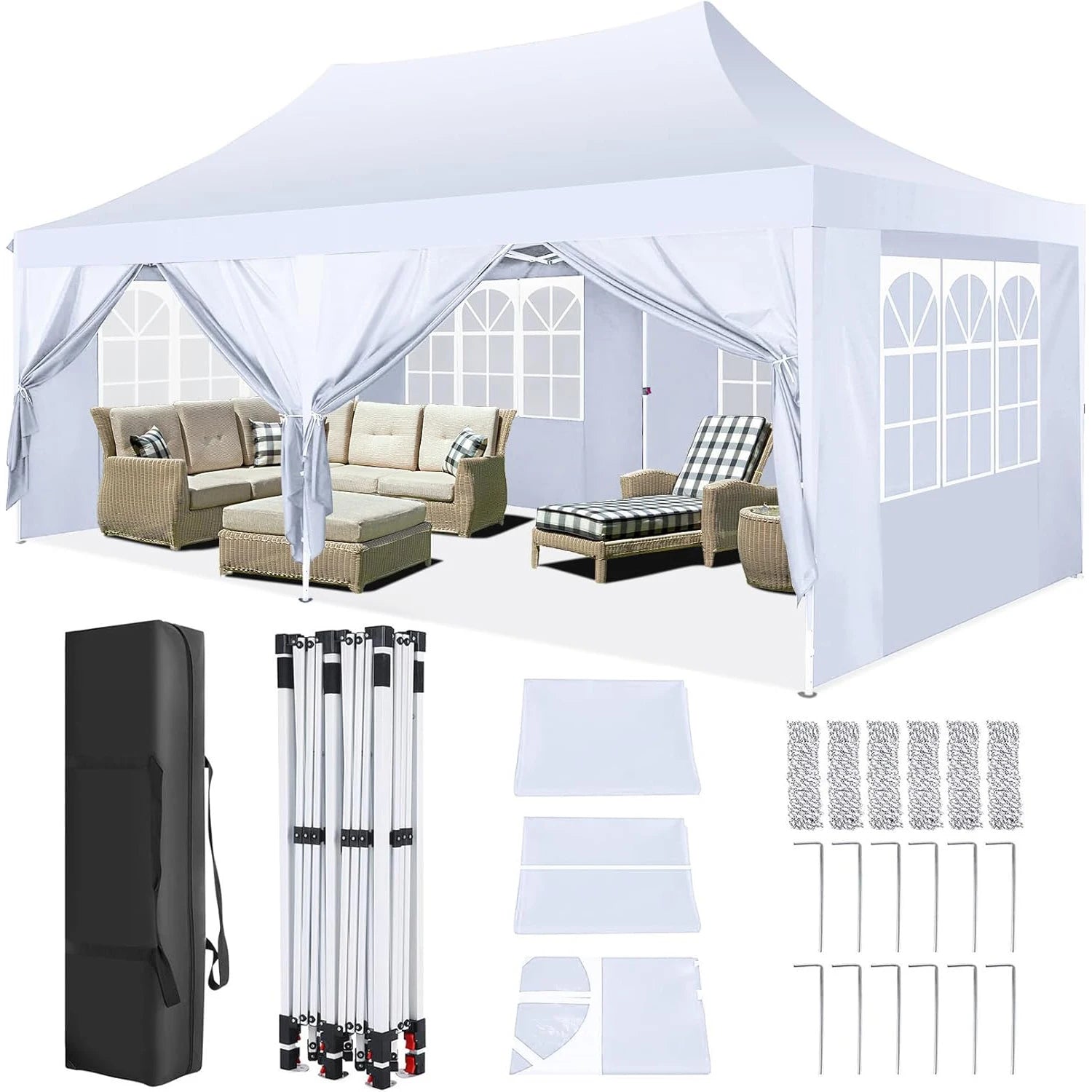 10x20ft Pop Up Canopy Gazebo