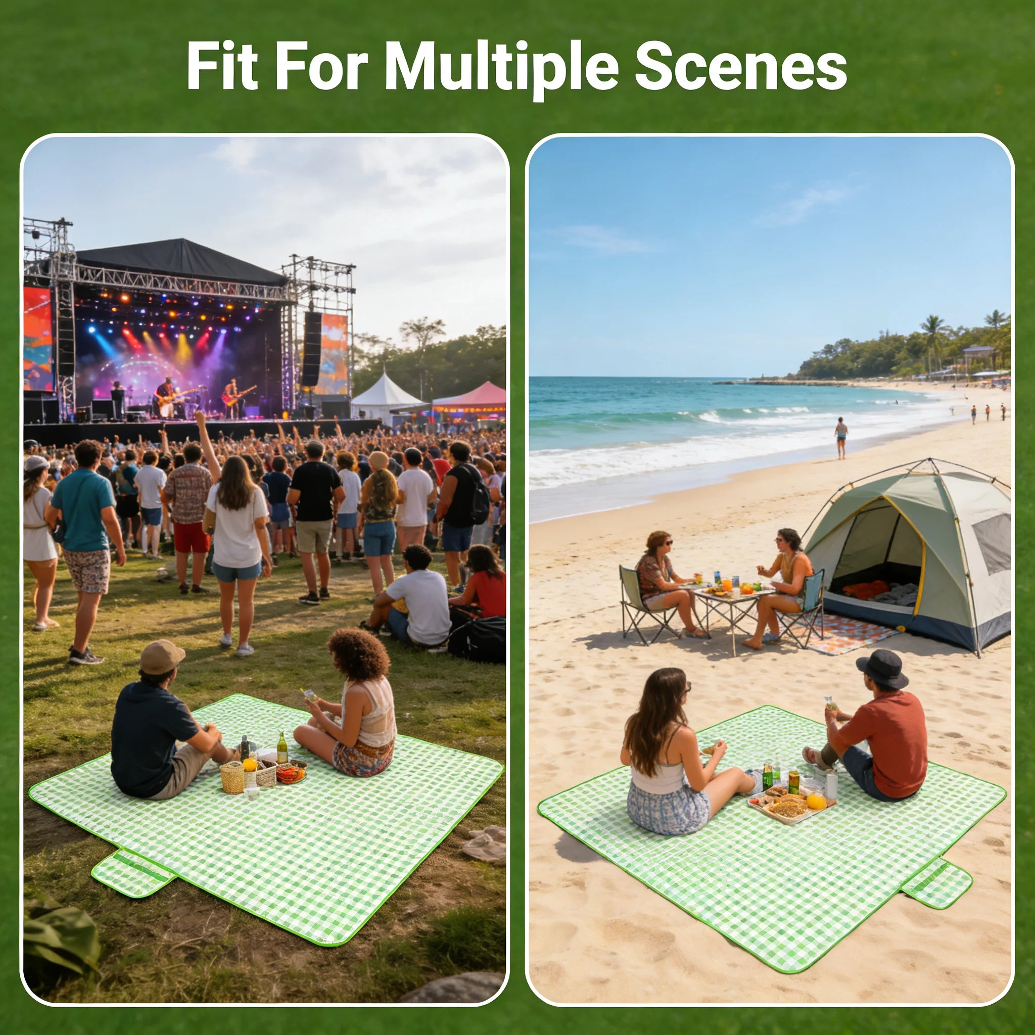 2m X 3m Waterproof Picnic Blanket