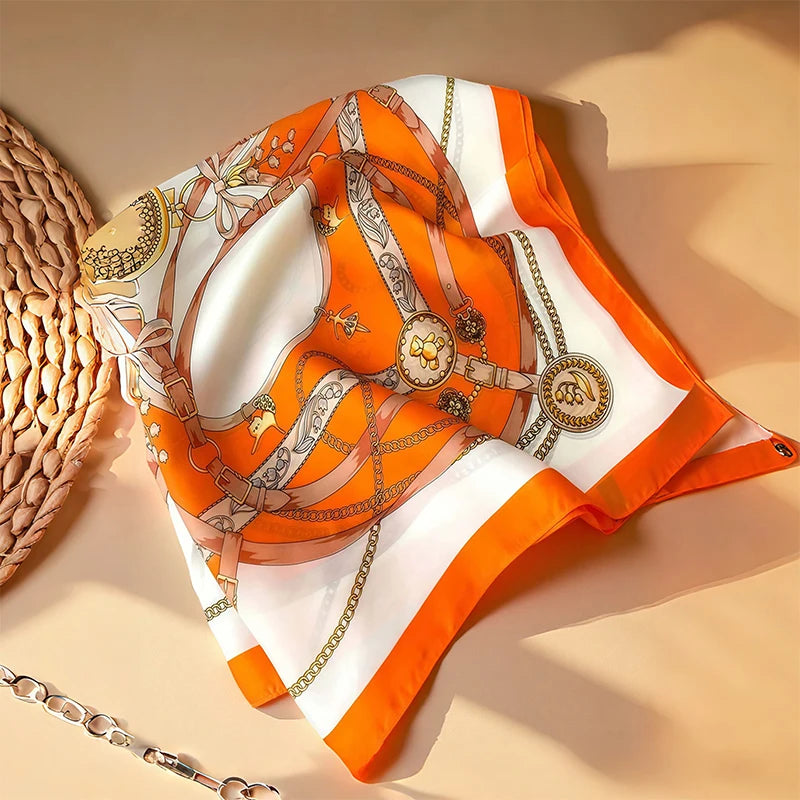Chain Silk Scarf