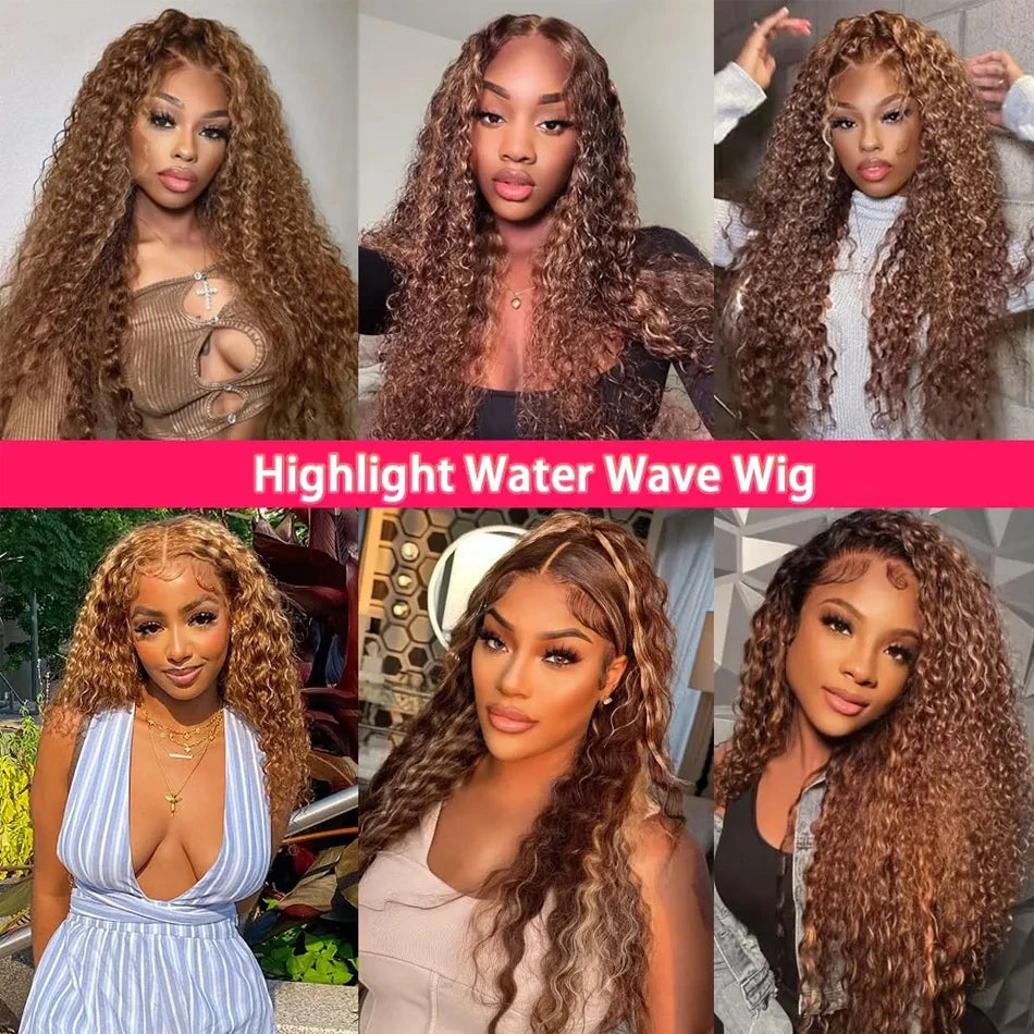 Highlight Wig Human Hair Ombre  Lace Wig 13x6