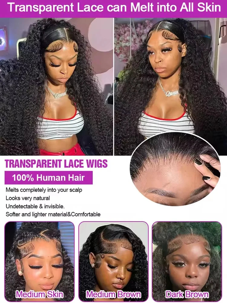 Deep Curly Lace Front Wigs