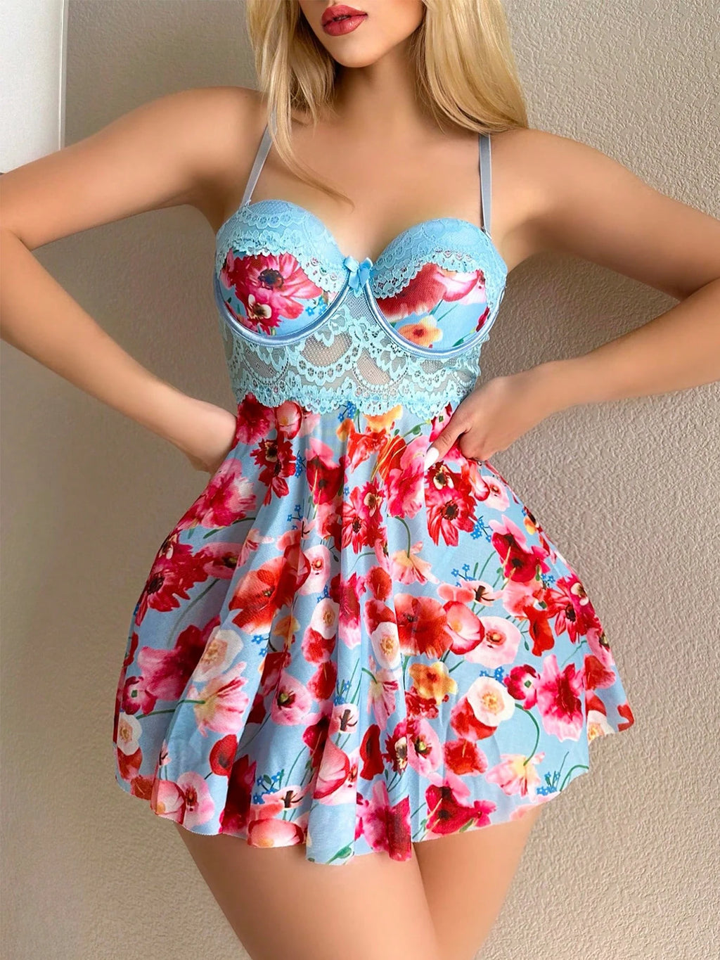 Floral Baby Doll Nightgown
