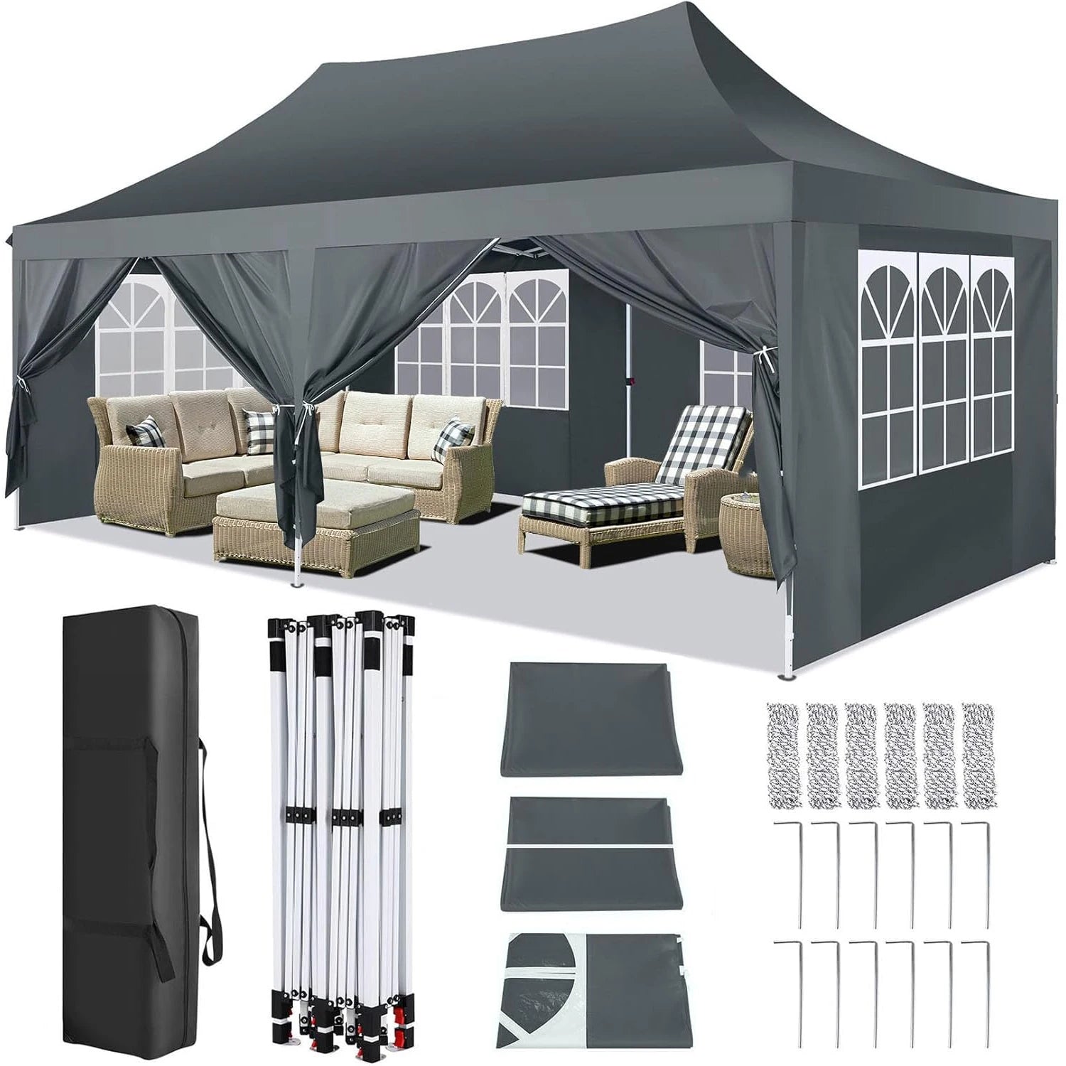 10x20ft Pop Up Canopy Gazebo