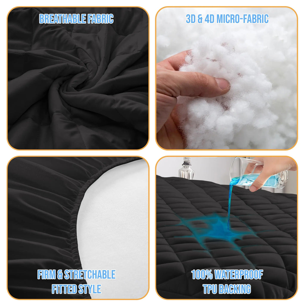 Quilted 16"  Mattress Pad