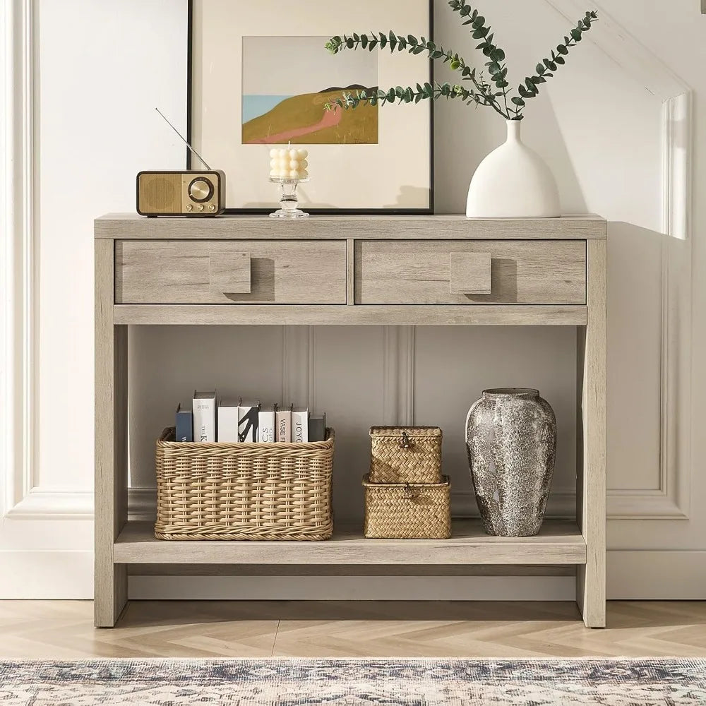 Entryway Console Table with Drawers