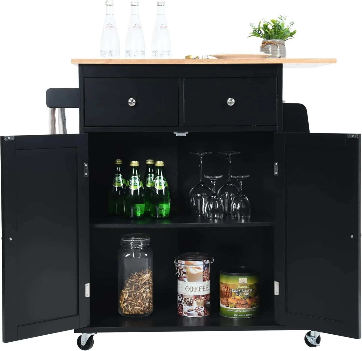 Kitchen Island, Rolling Kitchen Storage Cart