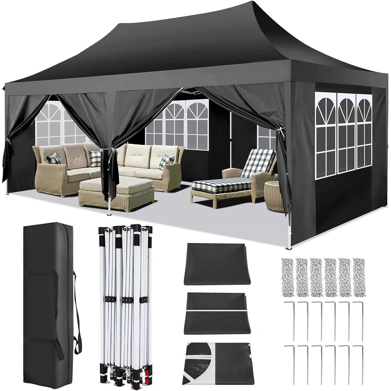10x20ft Pop Up Canopy Gazebo