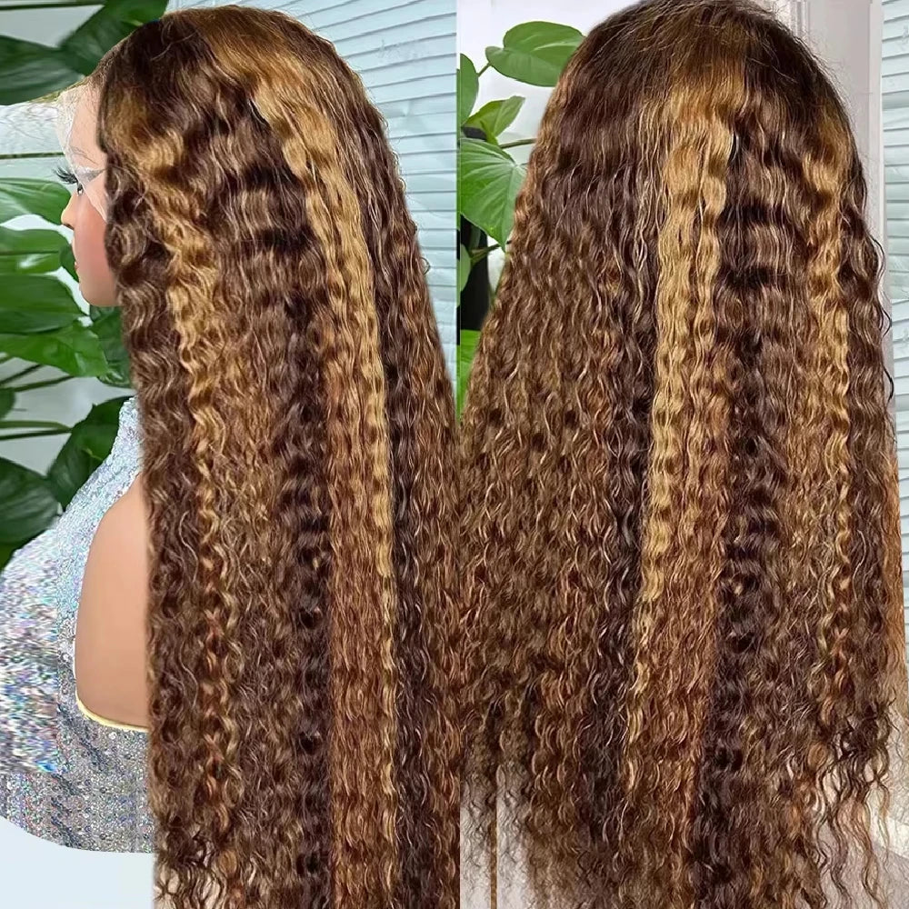 Highlight Wig Human Hair Ombre  Lace Wig 13x6