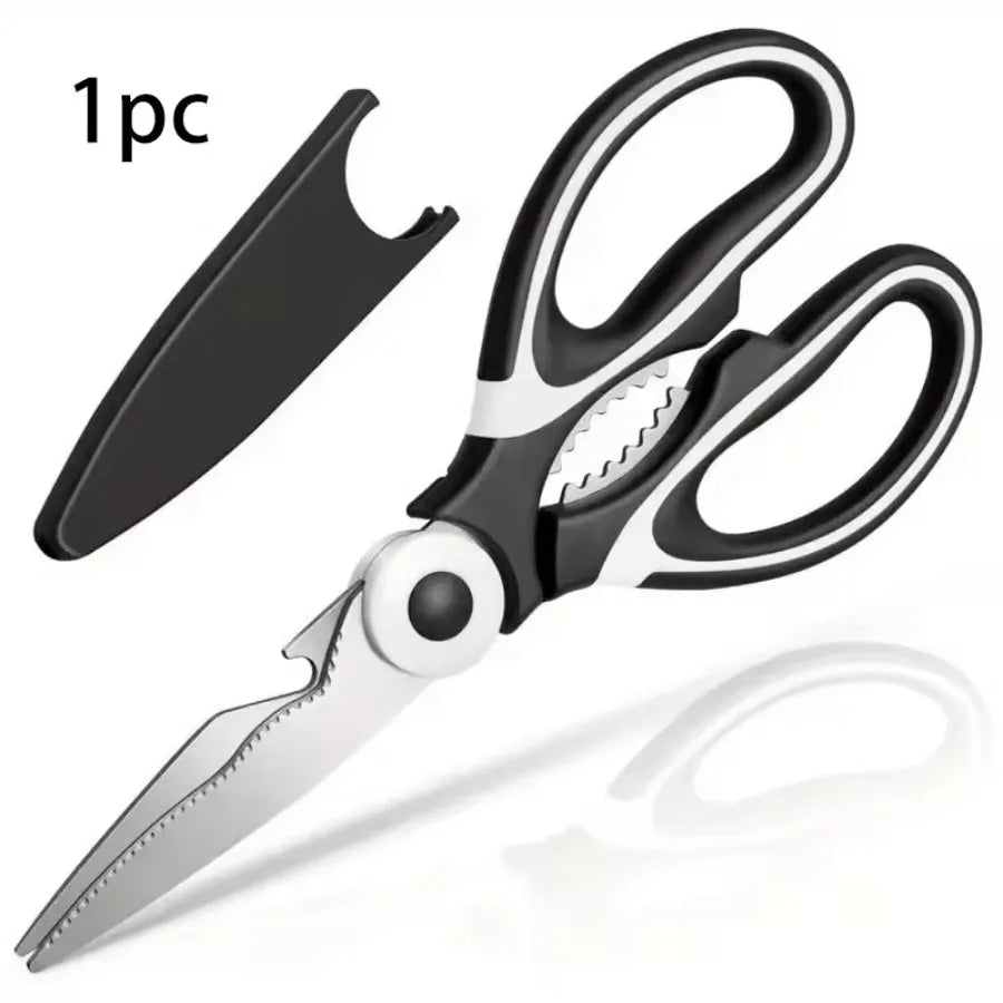 Multifunctional Kitchen Scissors Black