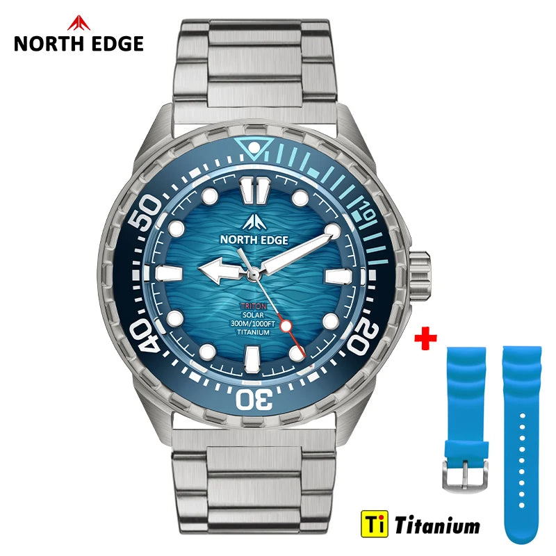 Solar-Powered Men's Diving Watch Waterproof