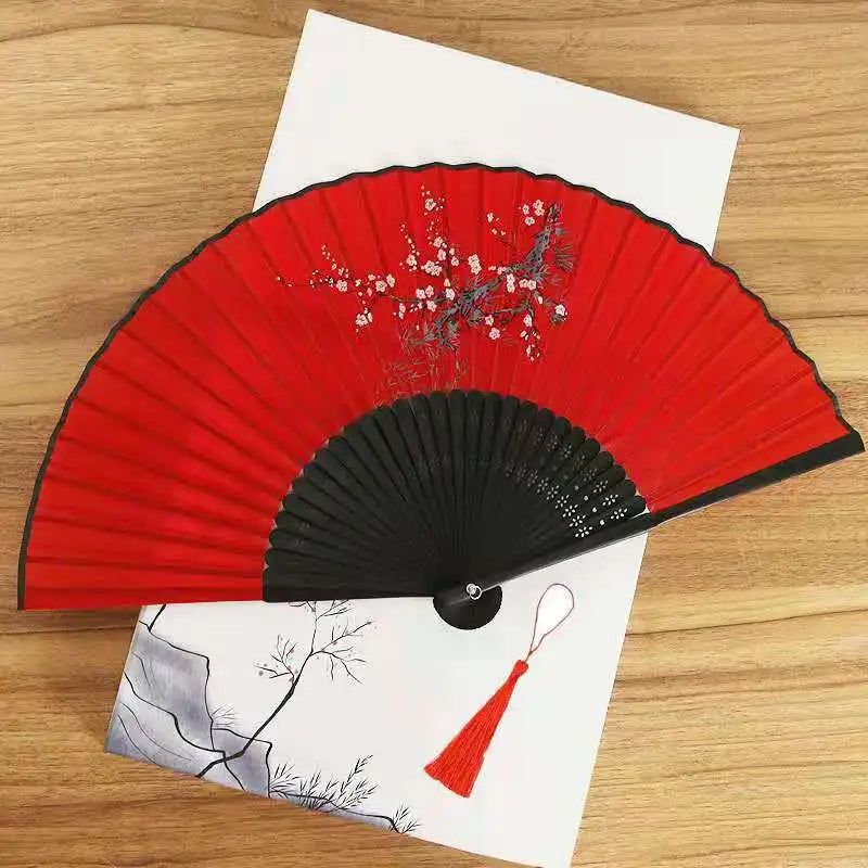 Vintage Style Silk Chinese Folding Fan