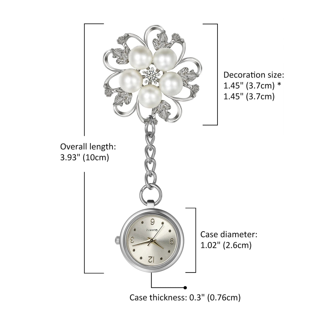 Nurse Watch For Women Clip-On Pocket