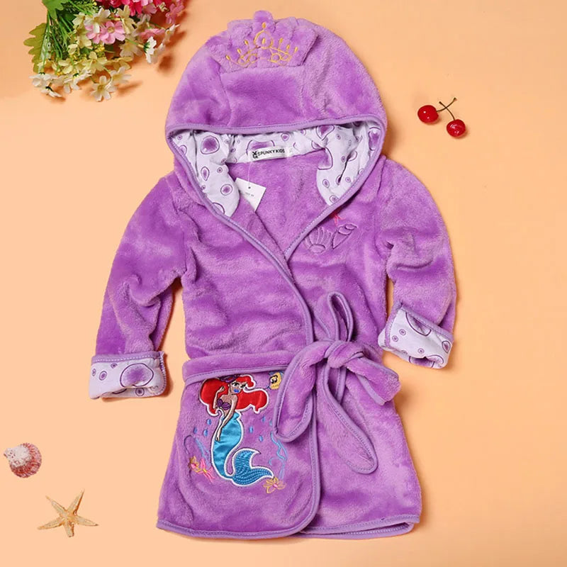 Children's Hooded  Bathrobe
