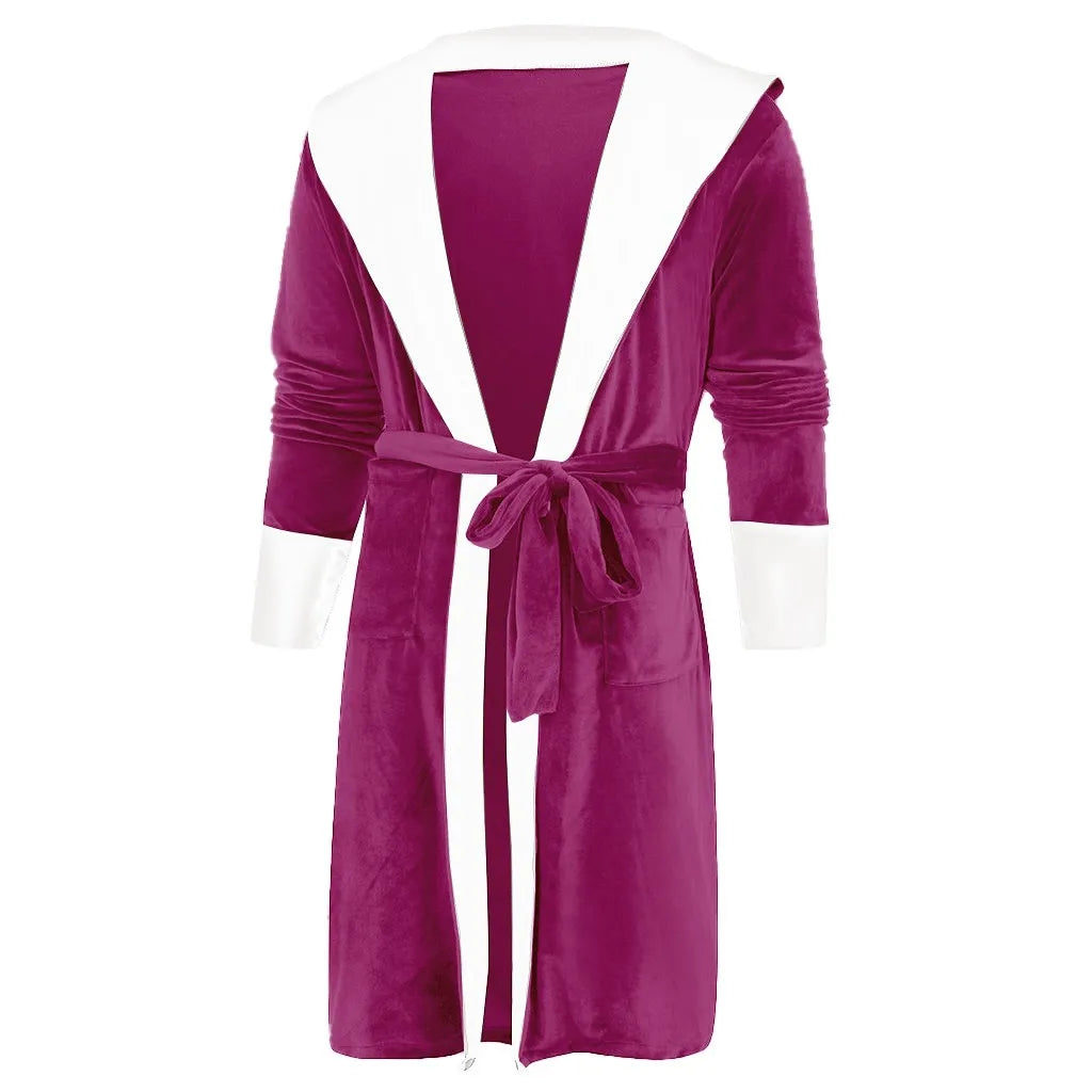 Warm Winter Hooded Robe