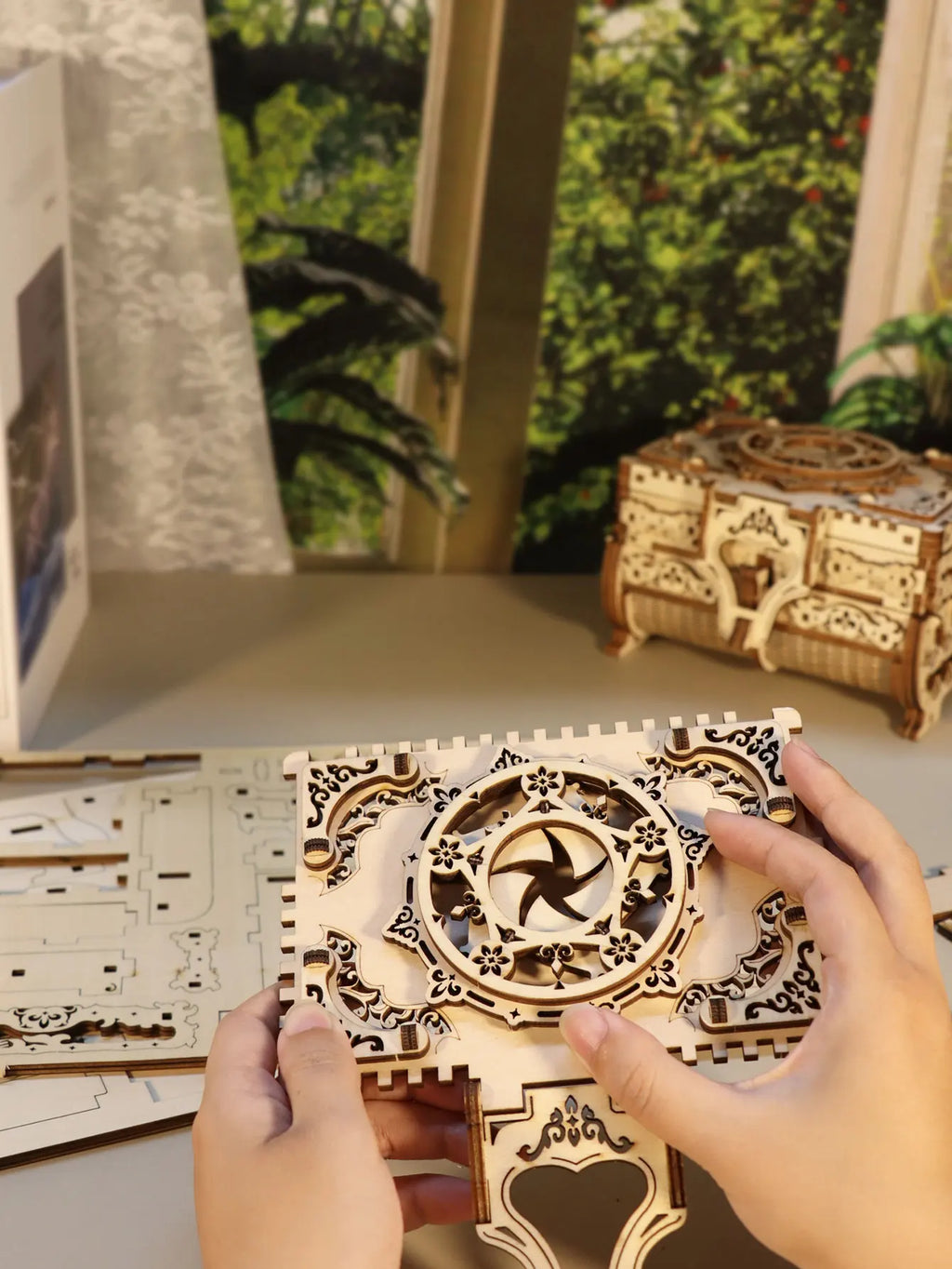 3D Wooden Puzzle Jewel Box
