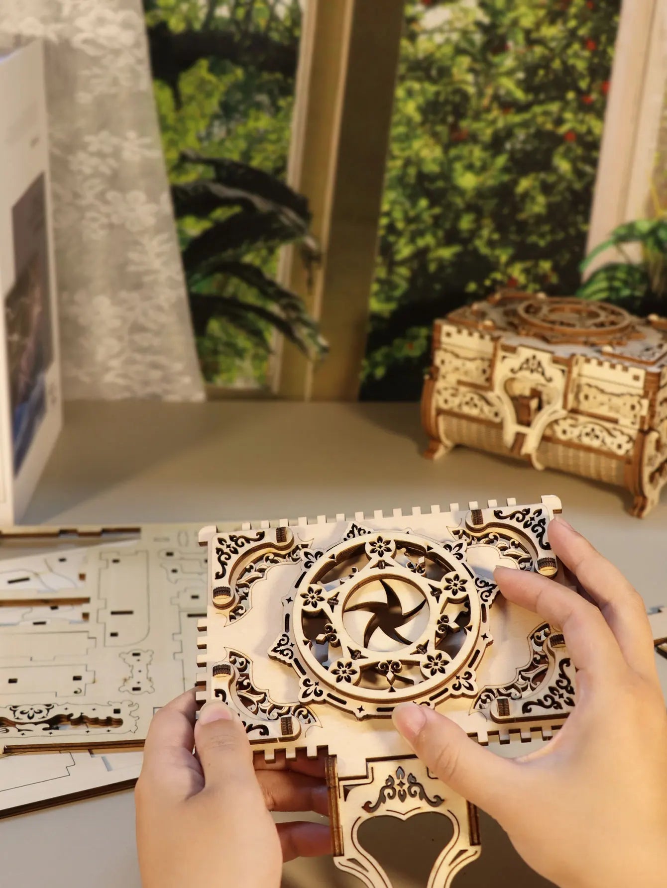 3D Wooden Puzzle Jewel Box