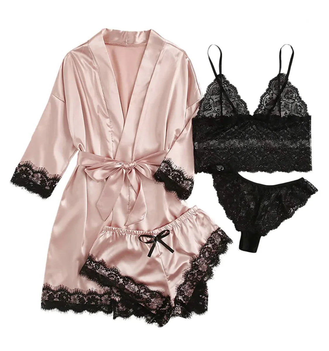 Sexy Four Piece Lingerie Set