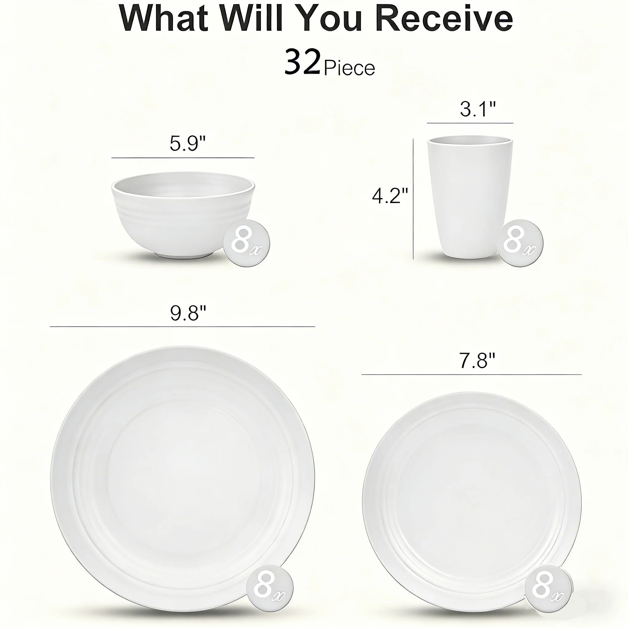 32-Piece Dinnerware Set