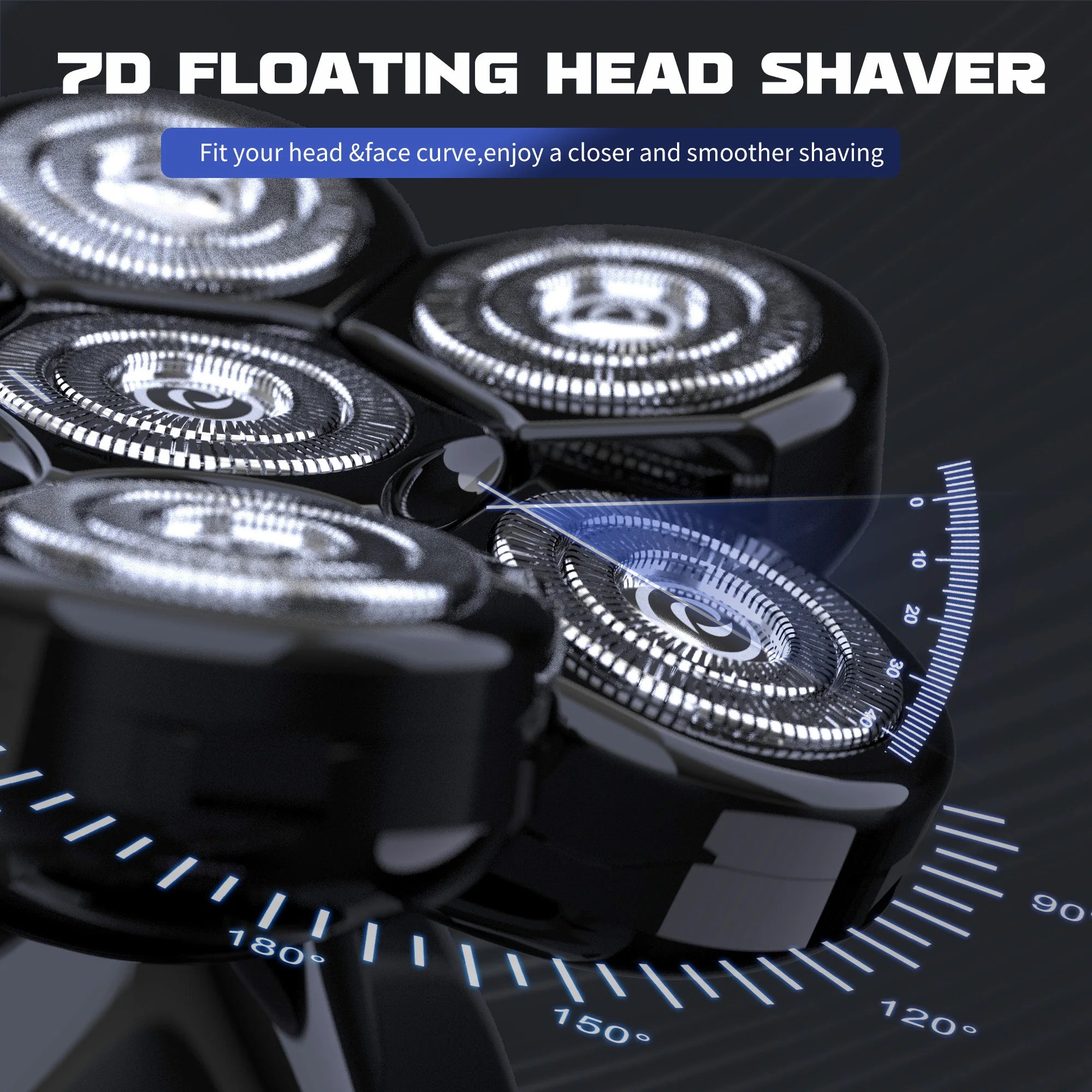 Multi-Functional Shaver for Bald Men