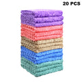 20pcs Soft Absorbent Solid Color Washcloths