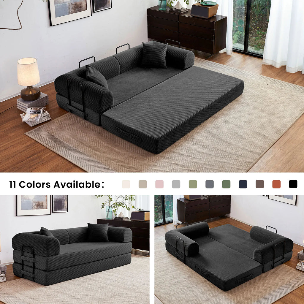 79'' Boneless Couch Foldable Convertible