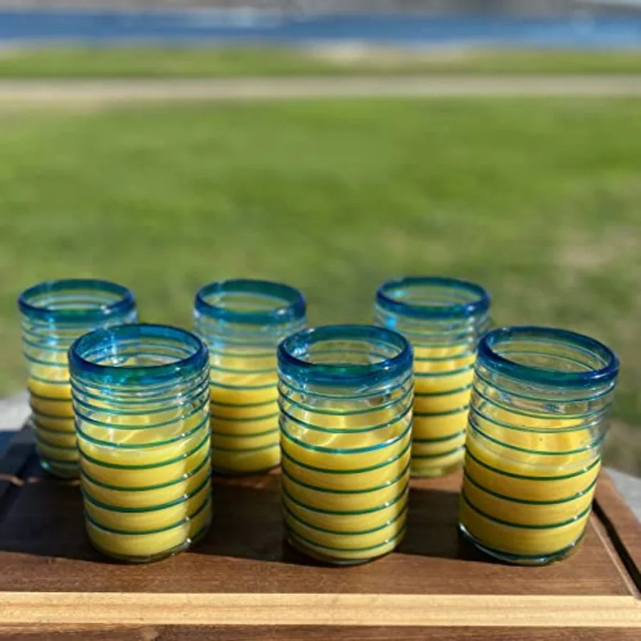 Hand Blown Mexican Drinking Glasses