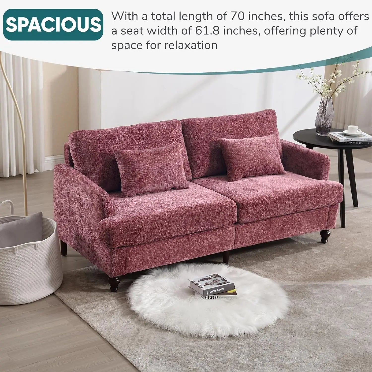 70 inch Loveseat Sofa