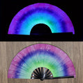 Folding Fan Bright Color Rainbow