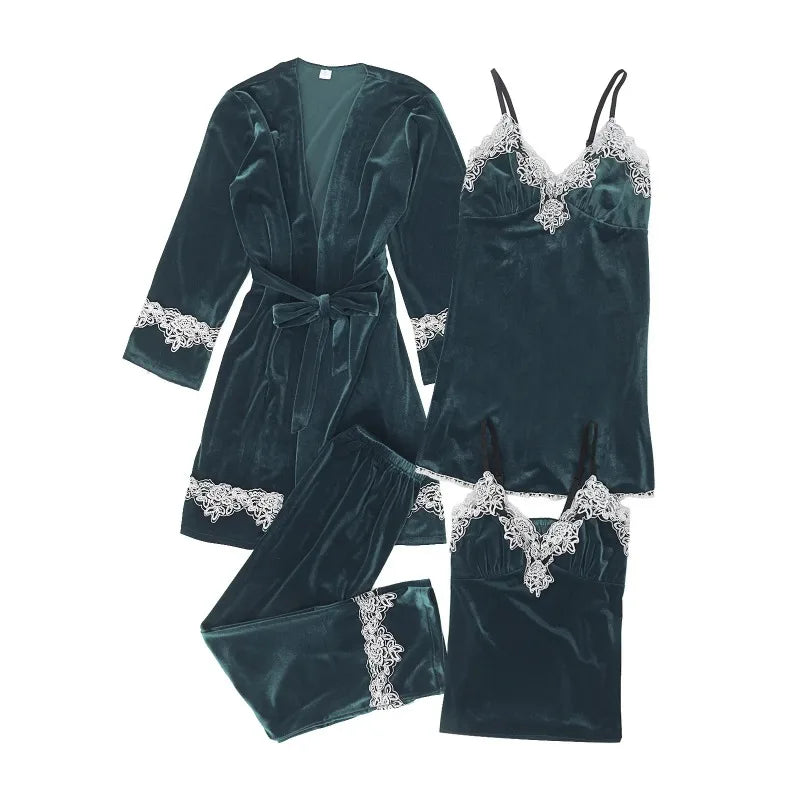 Sexy Velvet Sleepwear