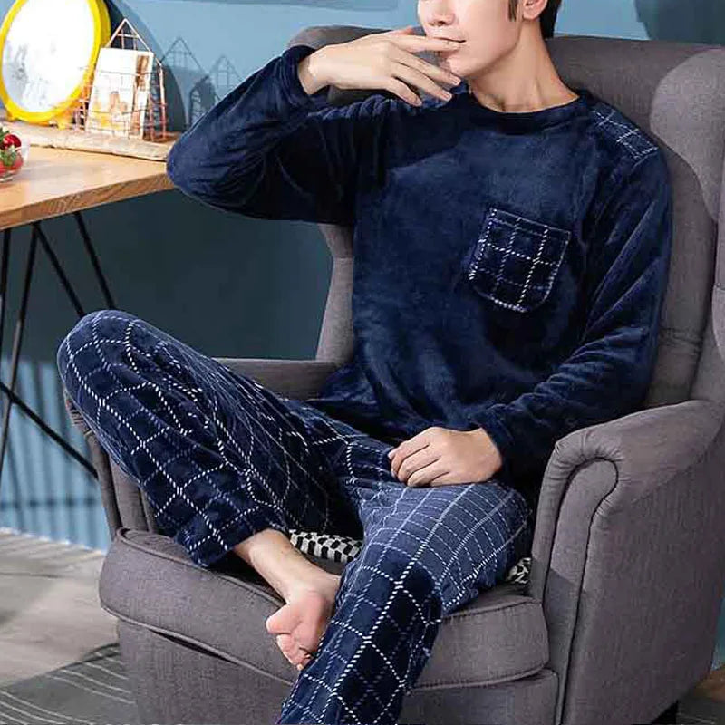 Men's Fleece Pajamas Set