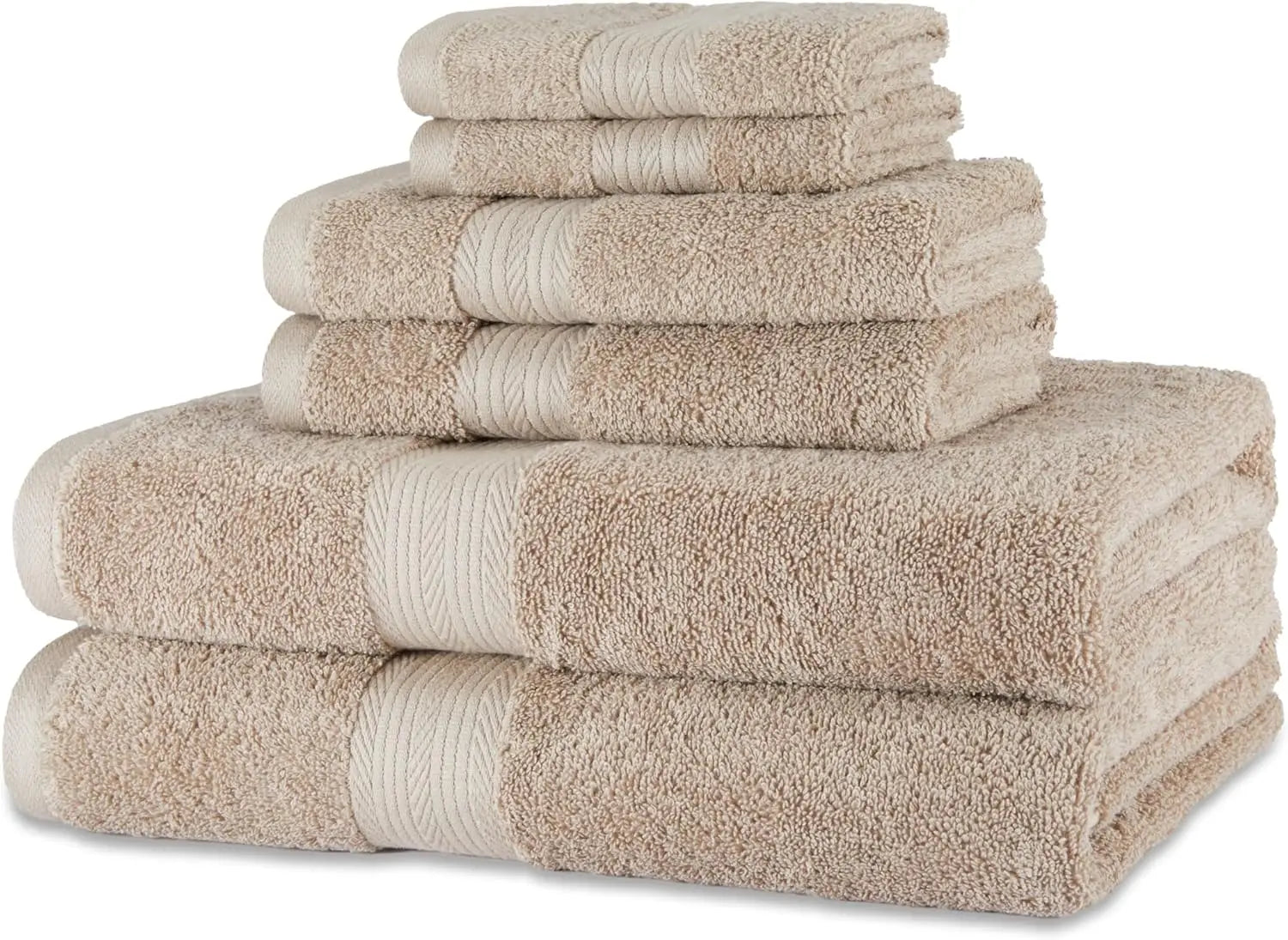 Basics 6 Piece Oversized  Bathroom Towel