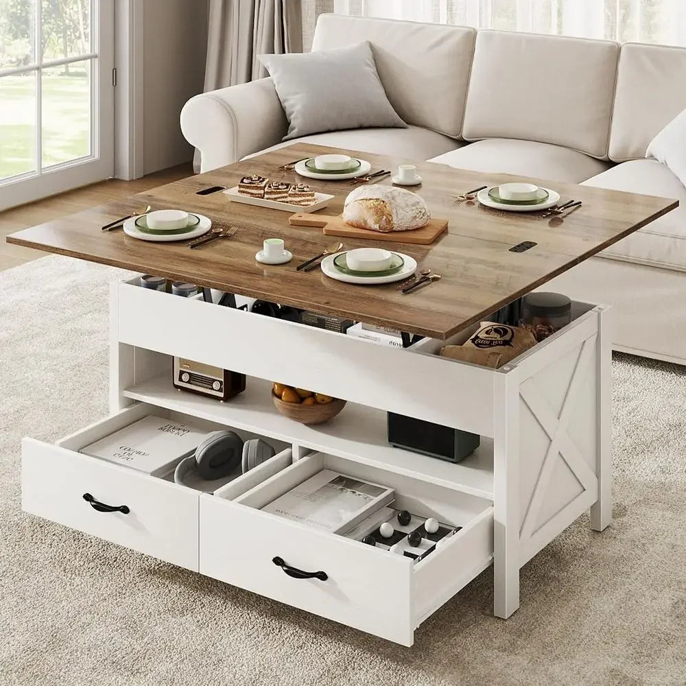 Multi-Functional 40 Coffee Table with Storage
