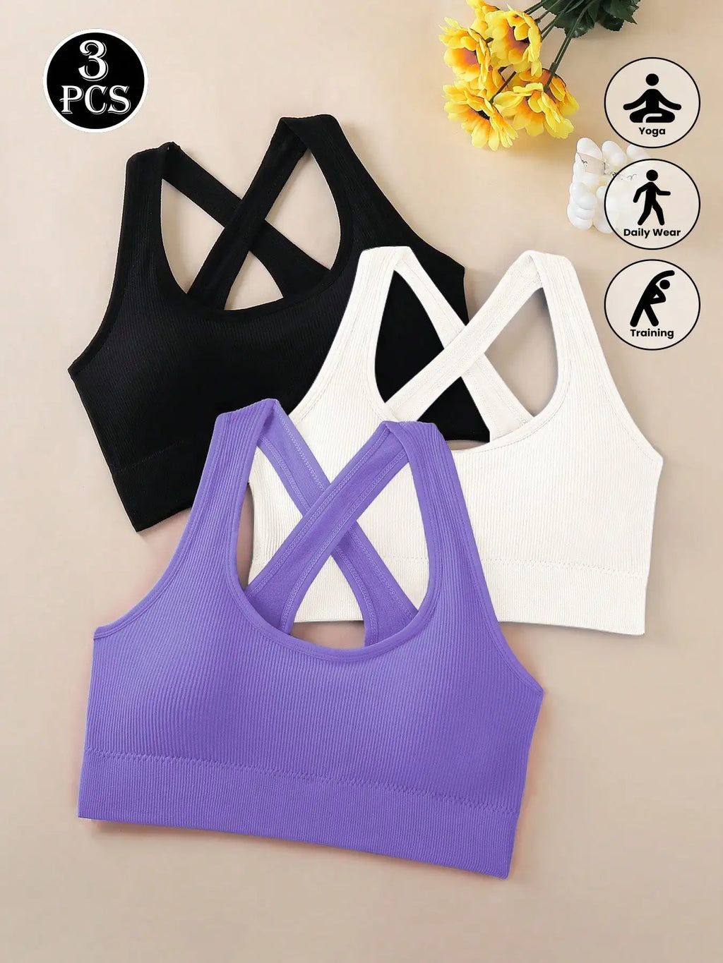 Criss-Cross  Sports Bra