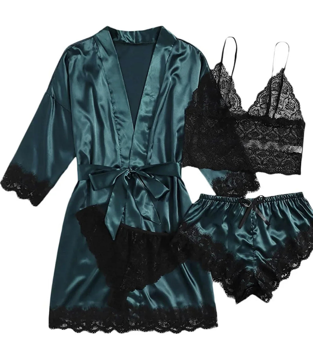 Sexy Four Piece Lingerie Set