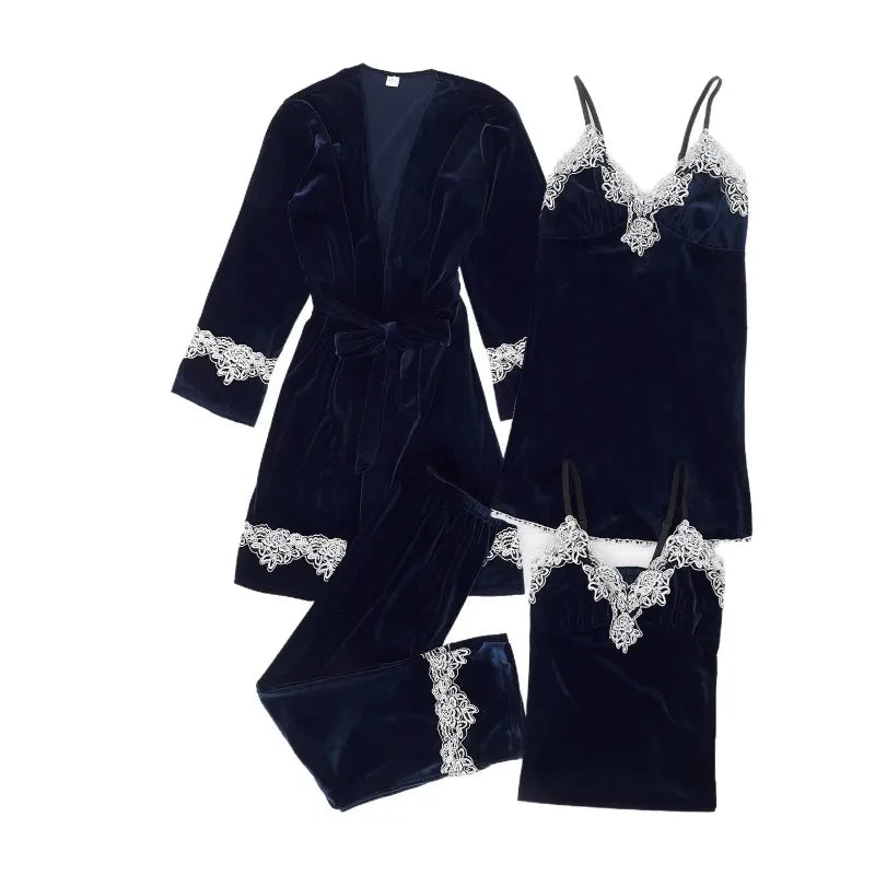 Sexy Velvet Sleepwear