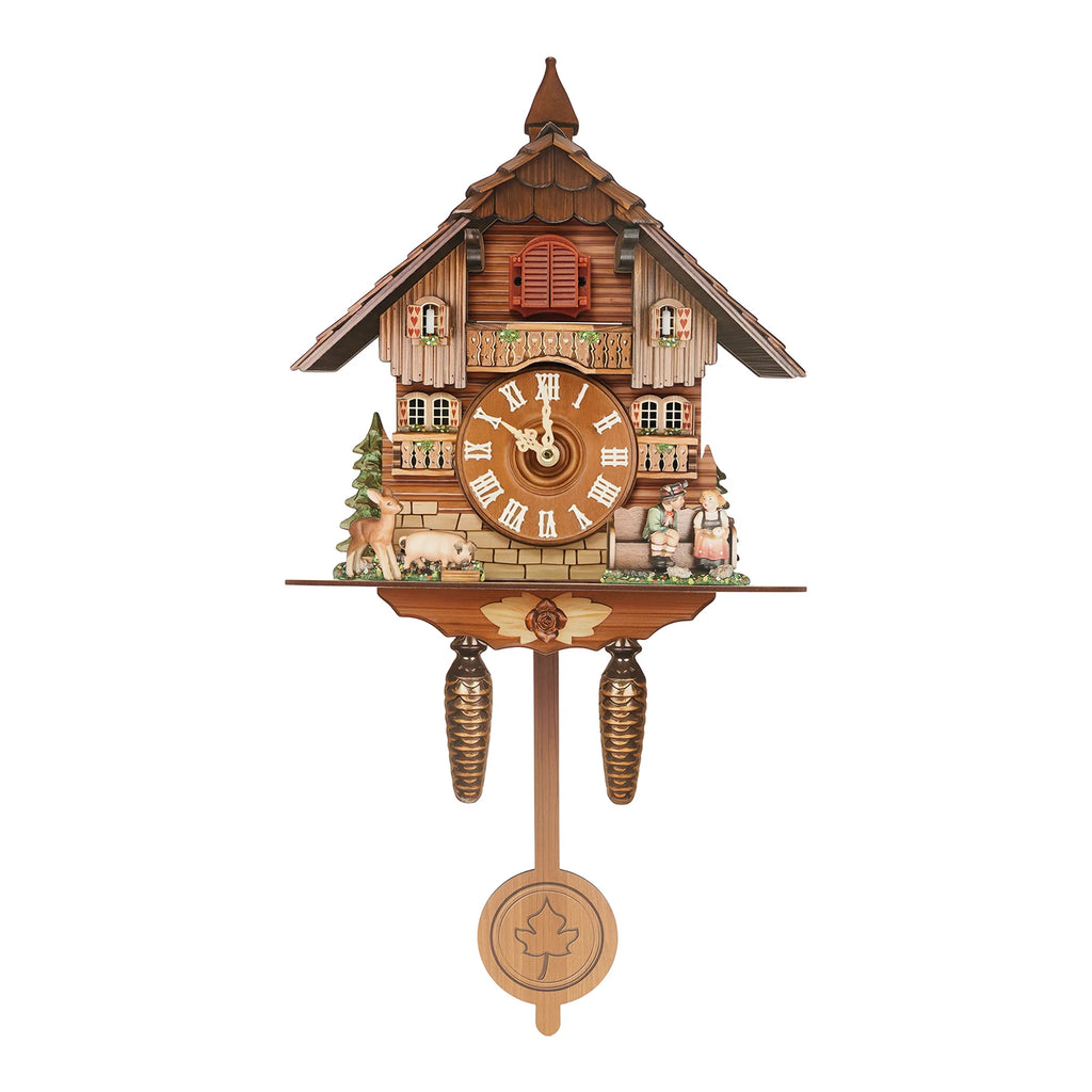 Vintage Cuckoo Wall Clock with Bird Chime