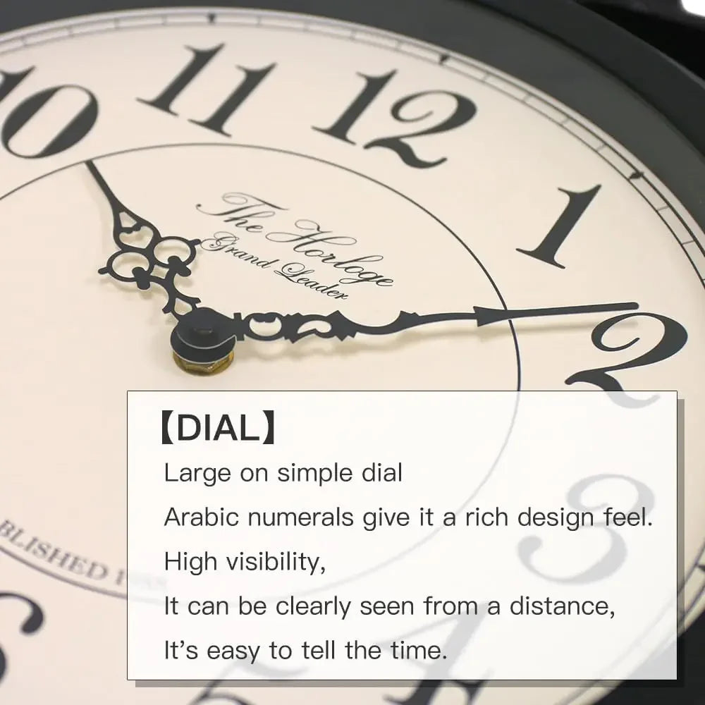 Double Sided Metal Wall Clock