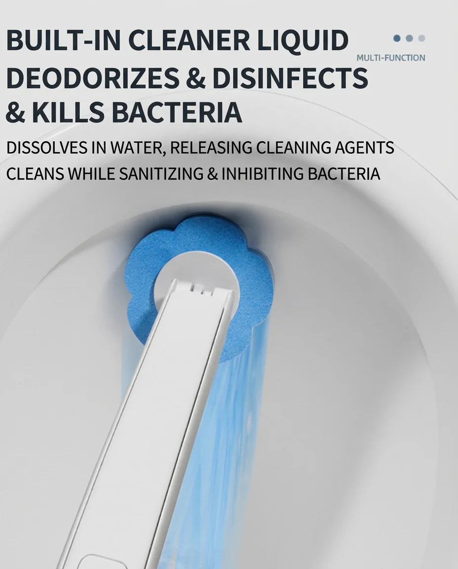 Disposable Toilet Brush & Holder Set