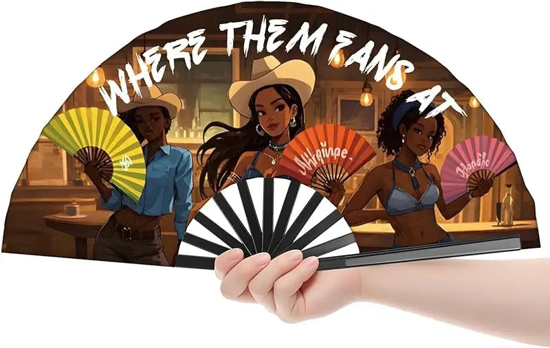 Large Festival Hand Folding Fans